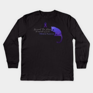 Alzheimer Awareness Spread The Hope Find A Cure Gift Kids Long Sleeve T-Shirt